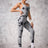 Back Crisscross Tie-Dye Scoop Neck Active Jumpsuit - V.I.P Digital Presence