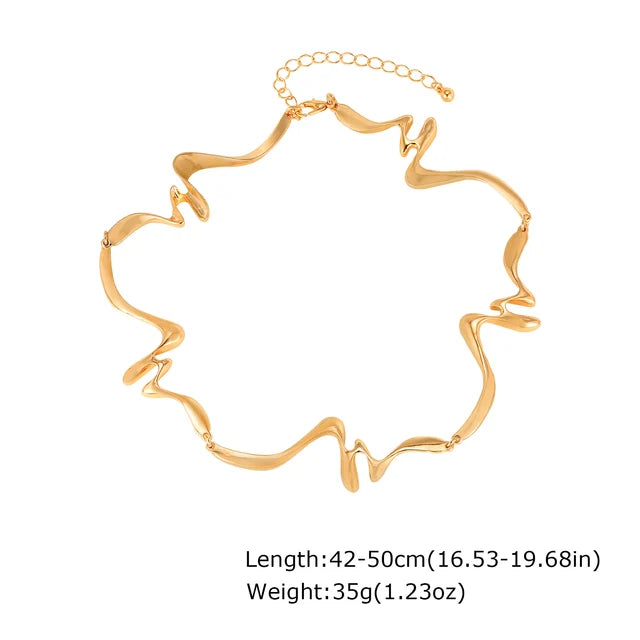 Punk Wave Open Cuff Bangles for Women, Adjustable Irregular Arm Bracelet Jewelry Accessories - V.I.P Digital Presence