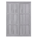 Full Size Murphy Bed, can be Folded into a Cabinet Gray