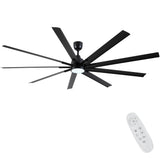84 In Super Large Black Ceiling Fan with Remote Control - V.I.P Digital Presence