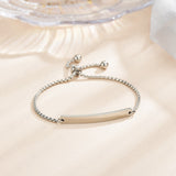 Stainless steel personalized engraved three color curved bracelet simple and personalized women's bracelet - V.I.P Digital Presence