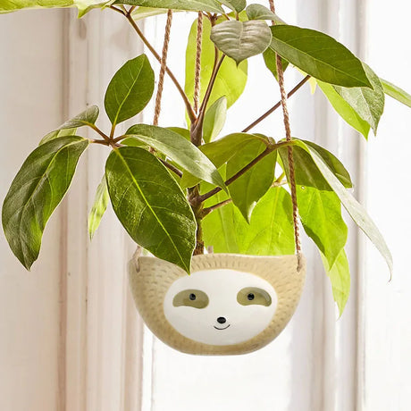 1Pcs Ceramic Hanging Plant Pots Scindapsus Chlorophytum Hanging Flower Basket Flower Pot Cartoons Animal Vase Garden Decoration - V.I.P Digital Presence