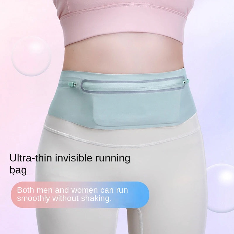 Outdoor sports running voltage waterproof waist bag Lycra ultra-thin skin friendly mobile phone three pocket large capacity wais - V.I.P Digital Presence