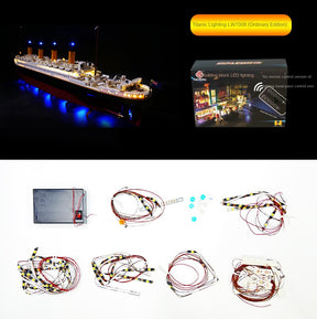 DIY building block lighting compatible with LEGO 10294 Titanic LED lights - V.I.P Digital Presence
