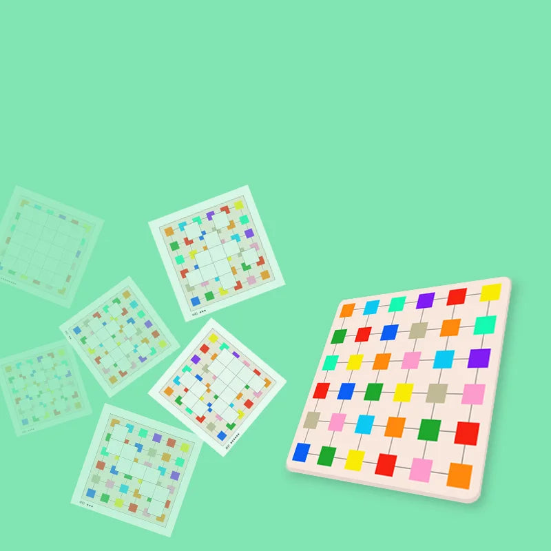 Color block capture puzzle children's early education color cognition building block assembly toy