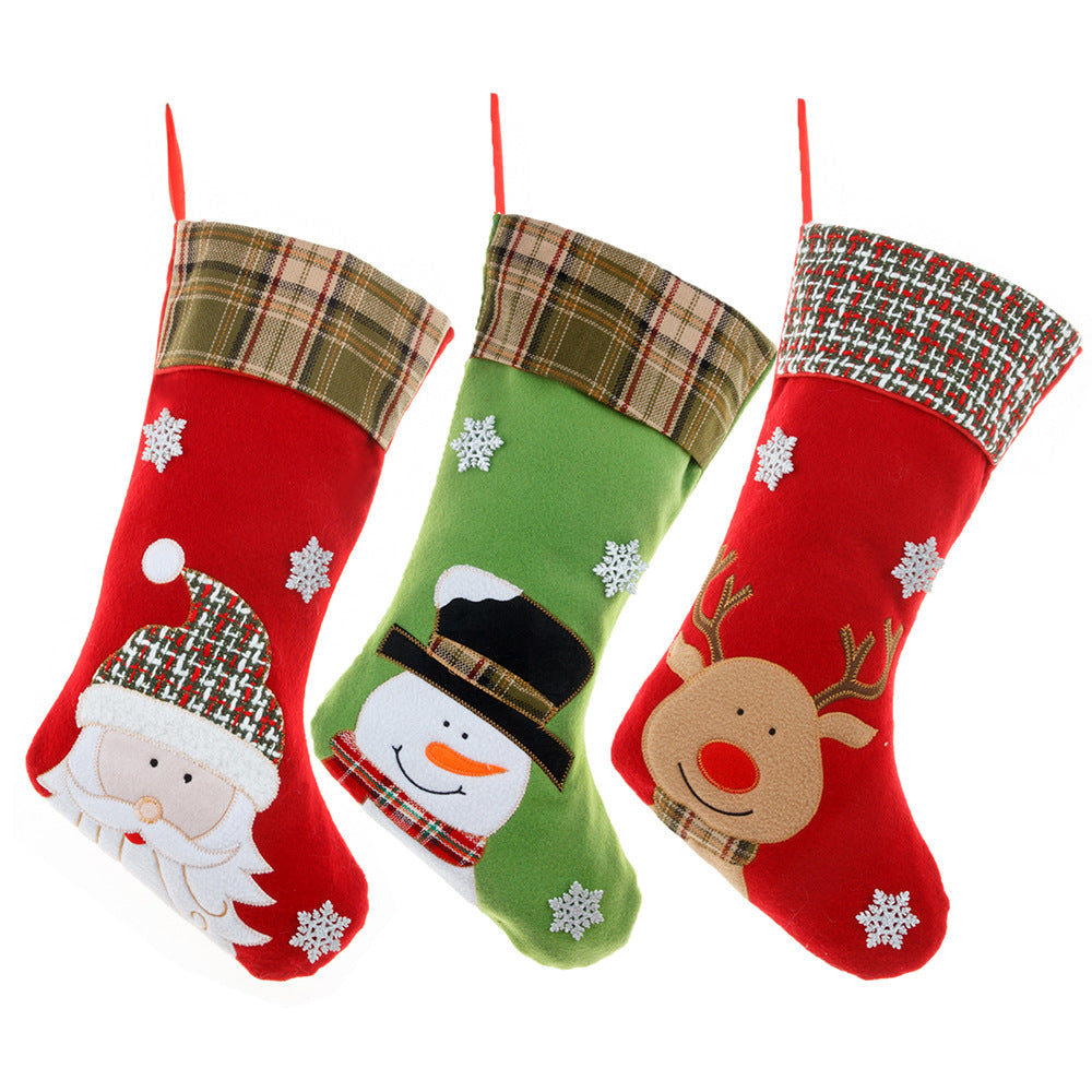 Christmas Decorations Cartoon Embroidery Christmas Socks Christmas Socks Gift Bag - V.I.P Digital Presence
