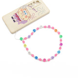 New Soft Ceramic Color Mix And Match Fruit Smiley Beaded Letters To Prevent Mobile Phone Chain Necklace - V.I.P Digital Presence