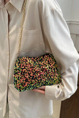 Sequin Removable Strap Shoulder Bag - V.I.P Digital Presence