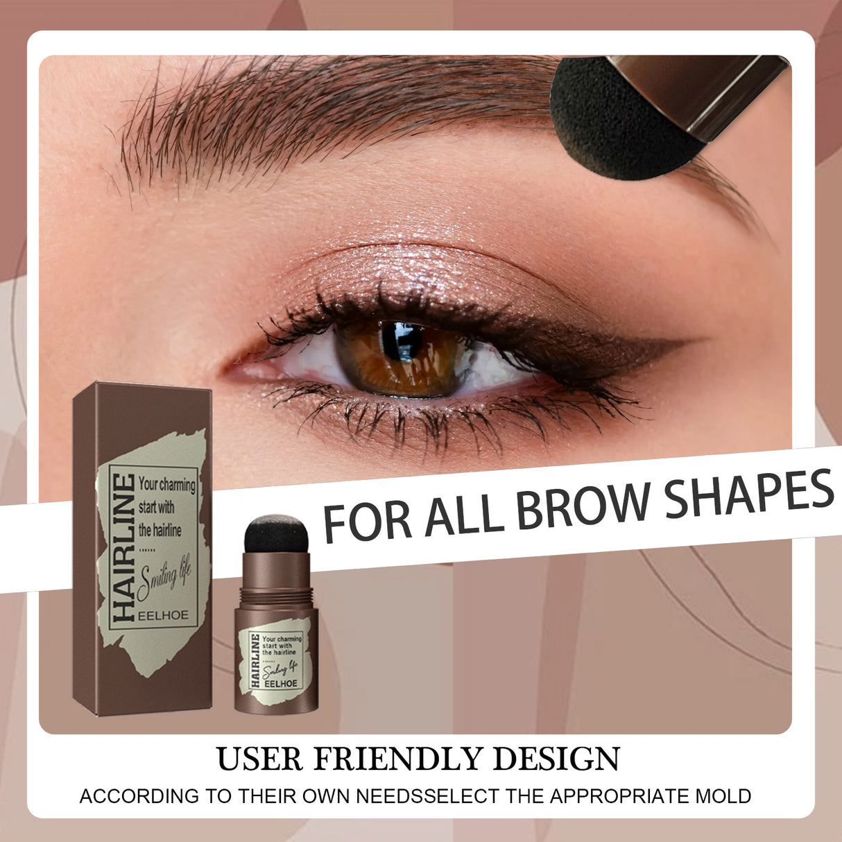One Step Brow Stamp Shaping Kit Hairline Eyebrow Print Eyebrow Patch Repair Hairline Eyebrow Print - V.I.P Digital Presence