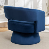 Swivel Barrel Chair, Velvet Accent Armchair 360 Degree Swivel Club Chair for Living Room Bedroom Reception Room - V.I.P Digital Presence