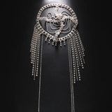 New Tassel Hair Chain Bridal Headpiece for Women Rave Accessories Stage Rhinestone Geometric Head Chain Hat Jewelry Gifts - V.I.P Digital Presence