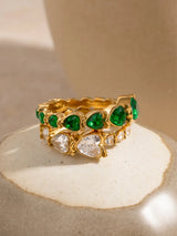 Stainless Steel Heart Rhinestone Ring - V.I.P Digital Presence