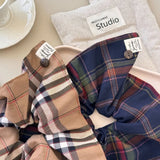 Contrast Plaid Elastic Hair Scrunchy - V.I.P Digital Presence