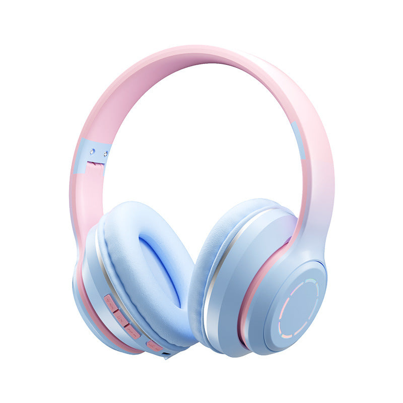 Gradient Bluetooth Earphones Head Mounted Phone Earphones Foldable Earphones - V.I.P Digital Presence