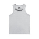 Gothic Letter Embroidery Ribbed Tank Top Men's Sports Fitted Casual Striped Sleeveless T-Shirt - V.I.P Digital Presence
