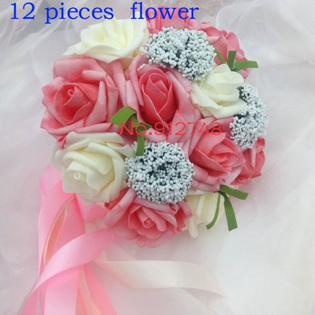 Bride Holding Flowers Romantic Wedding Colorful Bride 's Bouquet Red Pink Blue And Purple Bridal - V.I.P Digital Presence