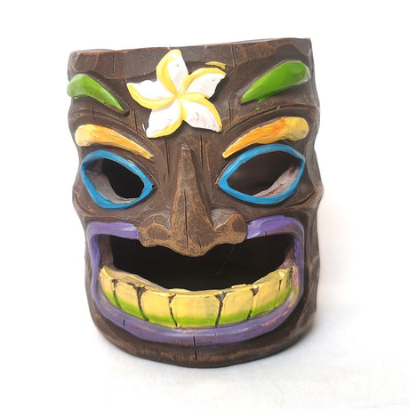 Ghost face tree face ashtray bird feeder candle holder hanging on tree ornament - V.I.P Digital Presence
