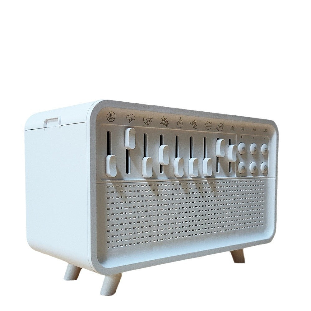 White noise sleep aid device Bluetooth speaker simulation flame aromatherapy humidifier small night light sleep aid white noise machine - V.I.P Digital Presence