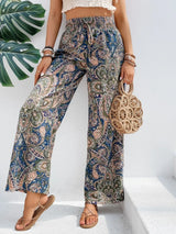Printed Wide Leg Pants - V.I.P Digital Presence
