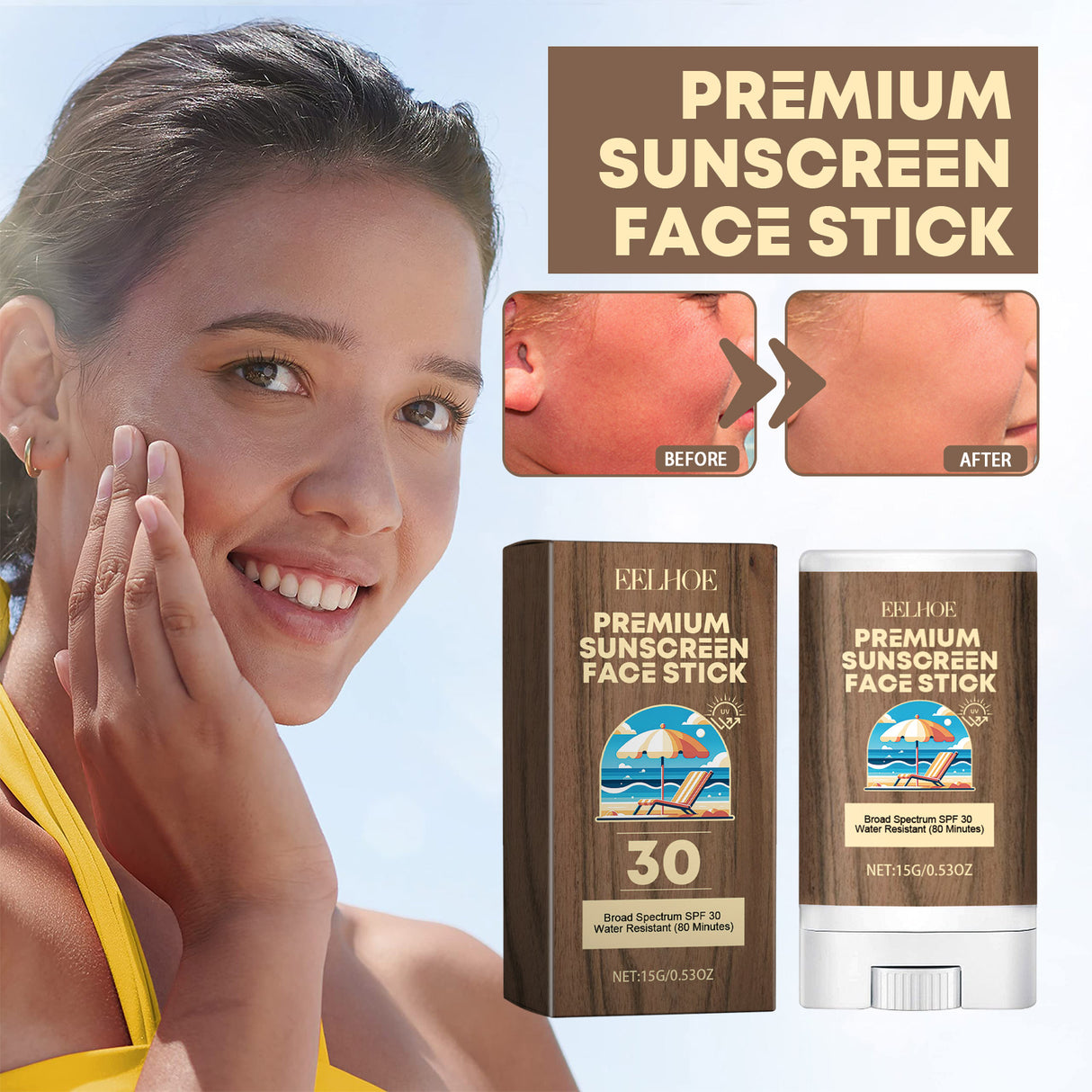 Hydrating Stick, Relieve Dry Skin, Moisturize, Prevent Sweat, Moisturize, Protect Against Summer Sun Exposure, And Protect - V.I.P Digital Presence
