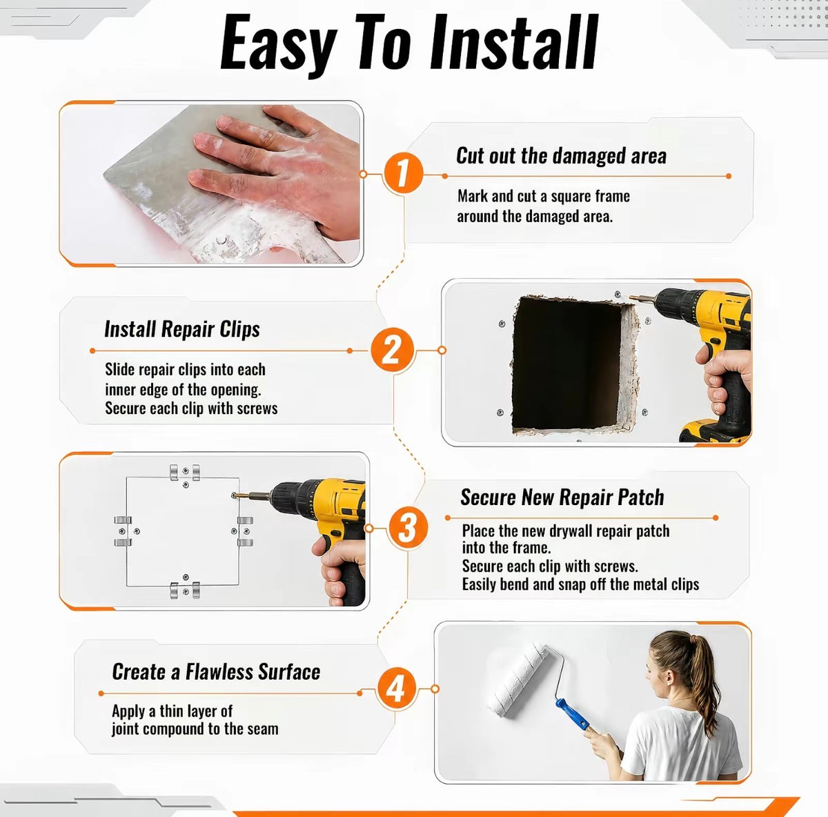WallFix Drywall Repair Clips