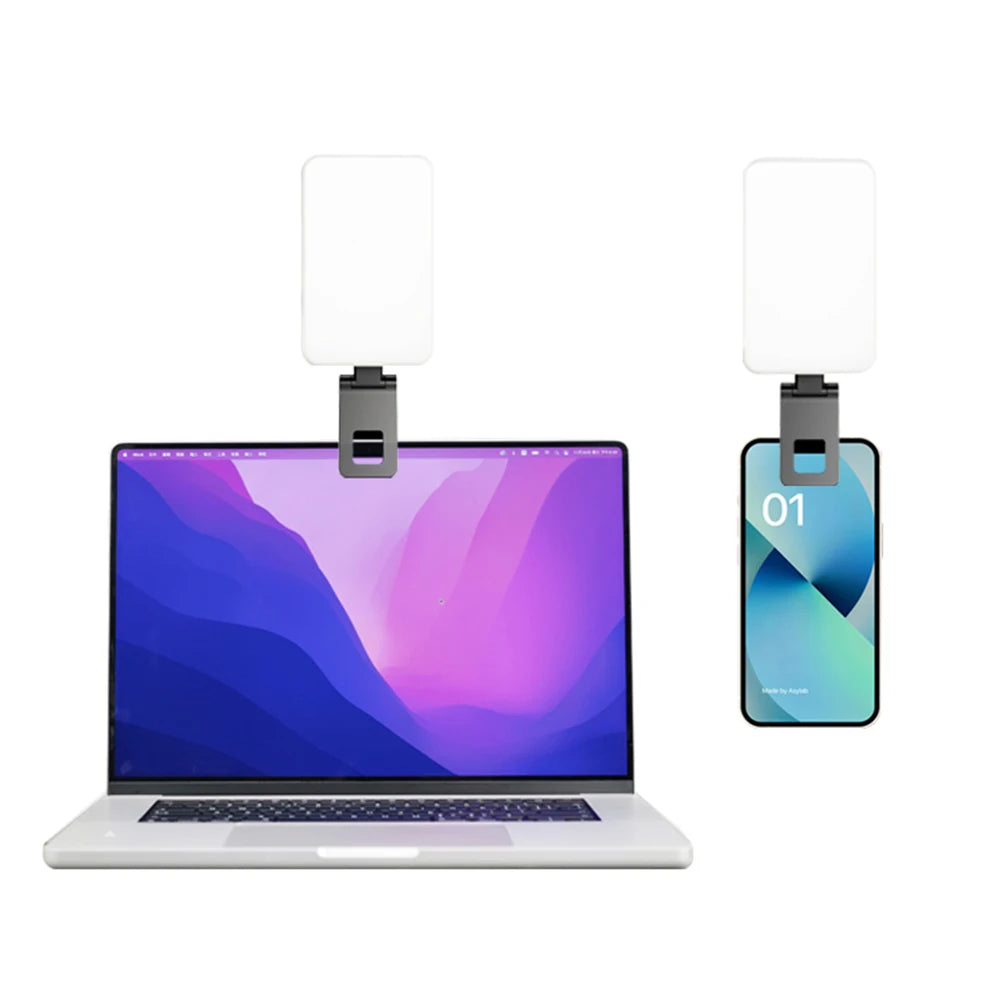 Mobile phone fill light 5 color temperature mini portable live video conference fill light - V.I.P Digital Presence