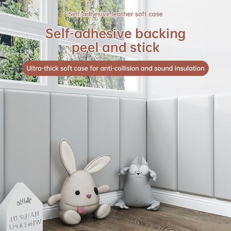 Kids' 3D Wall Stickers, Self - adhesive Soft Leather Bags, Anti - collision Wall & Bedhead Panels, 2 - 8 pcs - V.I.P Digital Presence