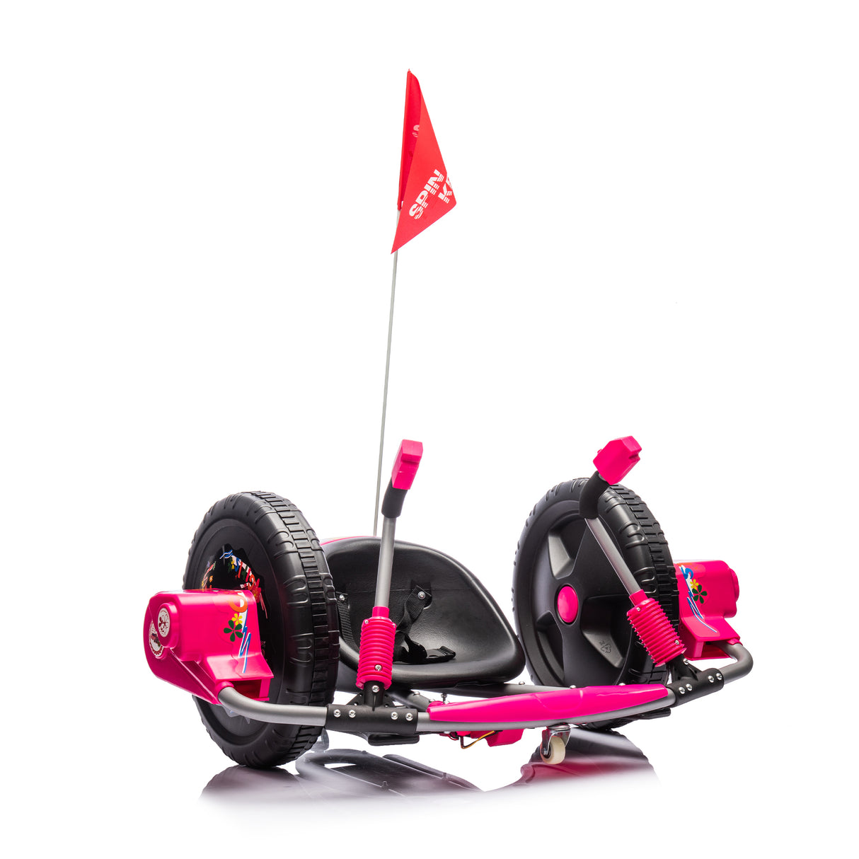 12V Kids Ride On Electric Toy,2WD,16'' exaggerated wheel,Dual handle control for 360 degree flexible steering and rotation - V.I.P Digital Presence