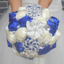 Artificial Wedding Bouquets Hand Made Flower Rhinestone Bridesmaid Crystal Bridal Wedding Bouquet - V.I.P Digital Presence
