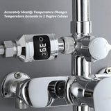 Bathroom Tub Shower Faucets Water Thermometer Electricity LED Display ABS Bathtub Water Temperature Monitor for Home Shower - V.I.P Digital Presence