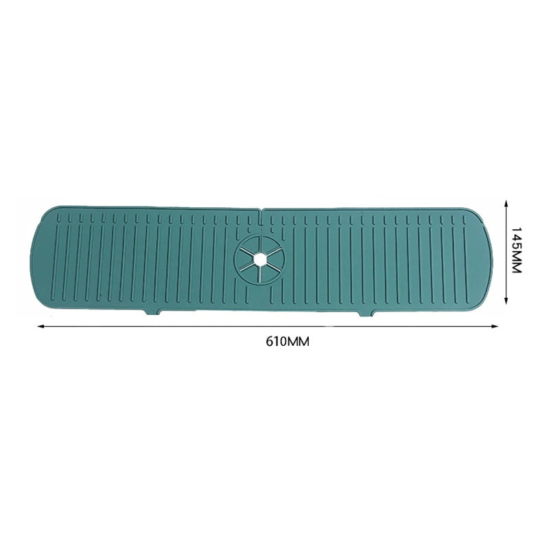 Kitchen Faucet Splash Pad Silicone Sink Faucet Splash Guard Mat Sponge Drain Rack Countertop Protector for Bath Kitchen Gadgets - V.I.P Digital Presence