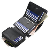 Wallet Men's Short Multi Card Position Three Fold Zipper Zero Wallet Fashion Thin Card Bag Men - V.I.P Digital Presence