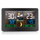 Color screen weather clock 3378 weather forecast clock radio wave indoor and outdoor temperature LED electronic clock - V.I.P Digital Presence