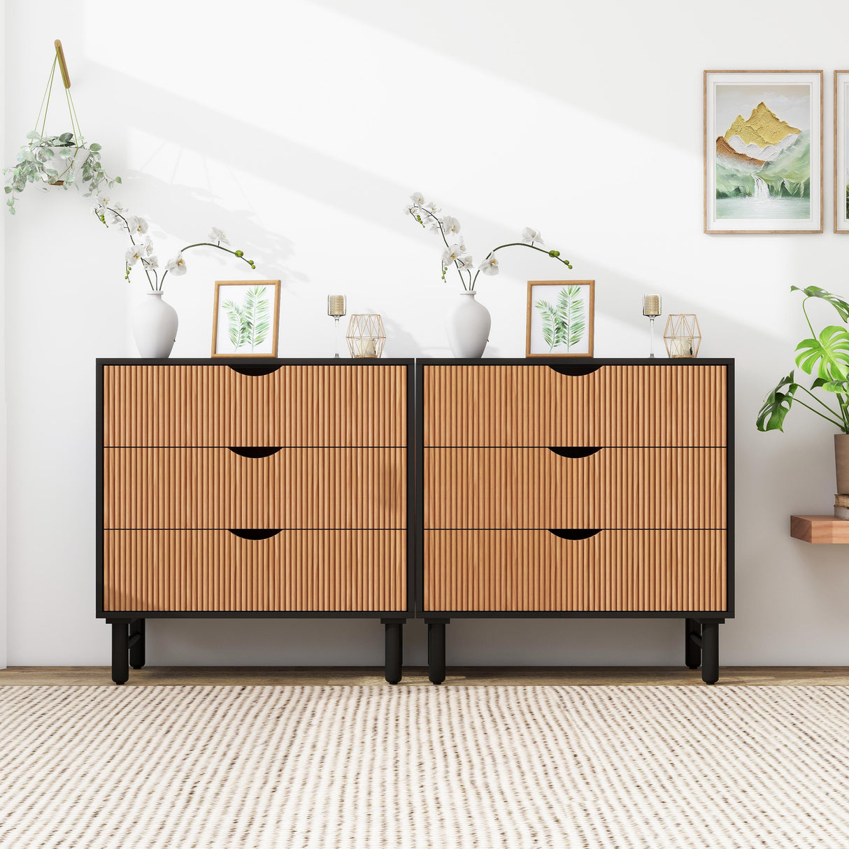 3 Drawer Cabinet, Suitable for Bedroom, Living Room, Study, Dining Room - V.I.P Digital Presence