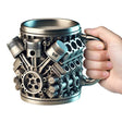 3D Engines - designed Stainless Steel Mug. Ideal for coffee/beer, a fun home & office drinking accessory. - V.I.P Digital Presence