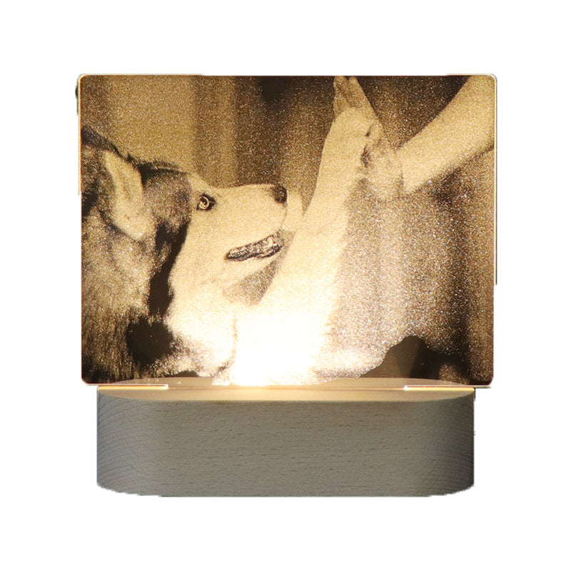 3D Image Internal Carving Laser Acrylic Bedhead Nightlight Plug in - V.I.P Digital Presence