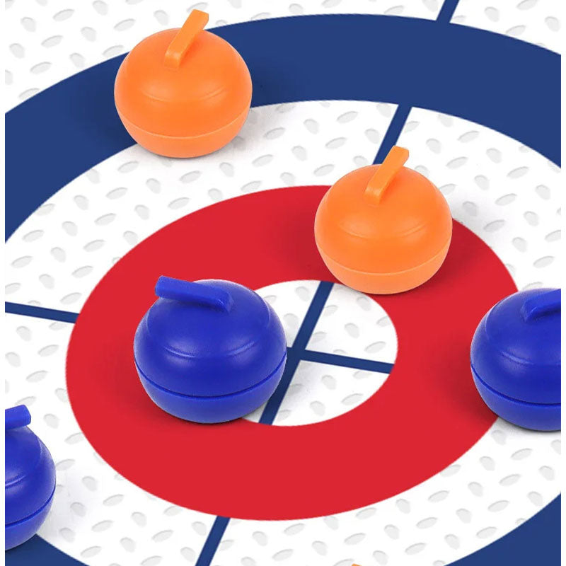 Tabletop Curling Game Set Mini Shuffleboard Fun Board Games for Adults Kids Families Gifts Shuffleboard Curling Accessories