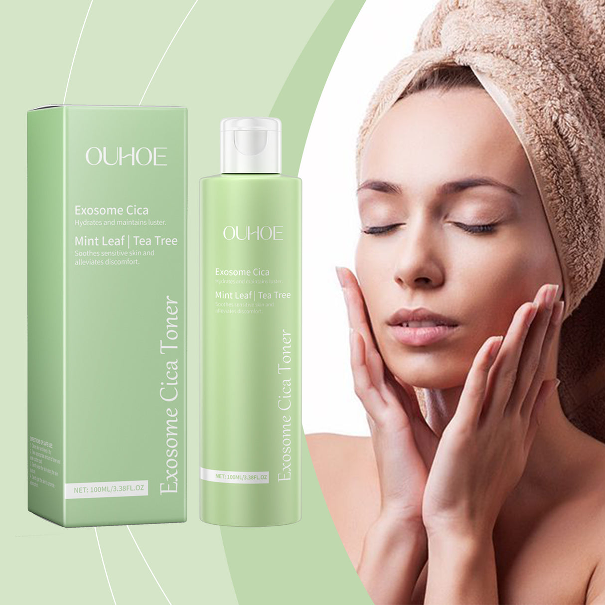 Loción limpiadora facial hidratante, calmante, reparadora y humectante diaria Centella Toner