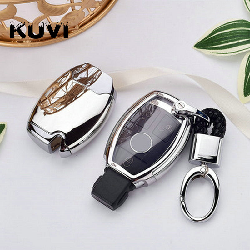Hight quality PC+TPU key case cover Key case protective shell holder for Mercedes benz A B R G Class GLK GLA w204 W251 W463 W176 - V.I.P Digital Presence