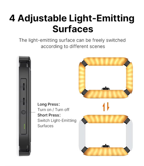Ulanzi U200 Camera Ring Light Video Rig Handheld Camera Led Light for Video Recording - V.I.P Digital Presence
