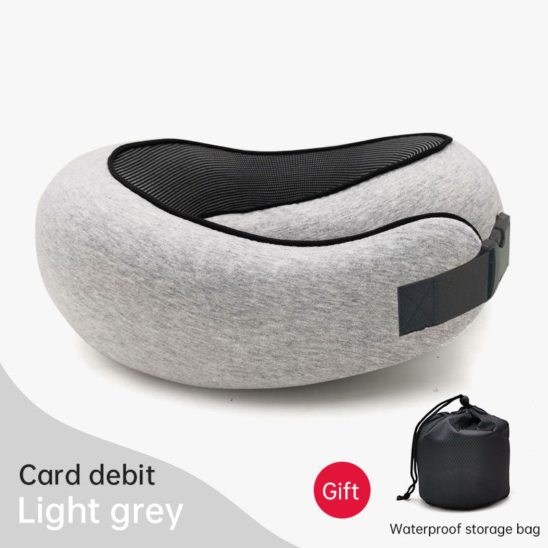 Memory Foam Neck Pillow Cervical Vertebra Travel Portable Noon Break Aircraft U Type Of Pillow Sleep Camping Pillow Carry Bag - V.I.P Digital Presence