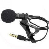 VOXLINK 3.5 mm Microphone Clip Tie Collar for Mobile Phone Speaking in Lecture 1.5m/3m Bracket Clip Vocal Audio Lapel Microphone - V.I.P Digital Presence