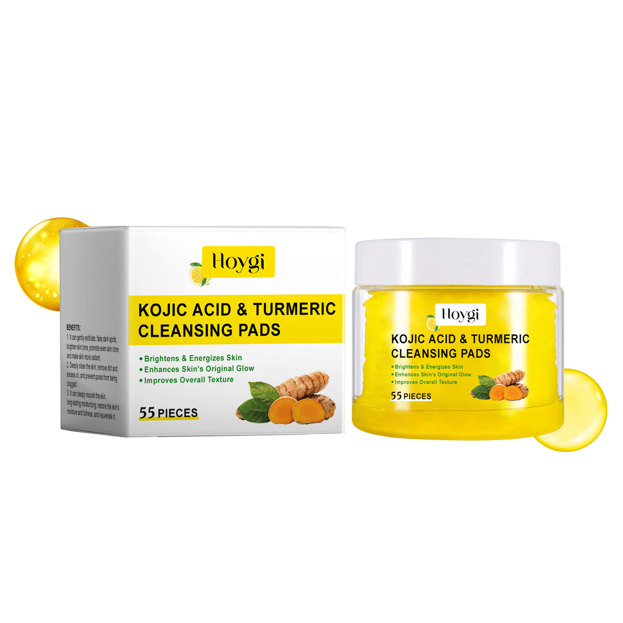Turmeric Cleansing And Exfoliating Pad Gently Cleanses And Brightens Skin Care Moisturizing Facial Skin Cleansing Pad - V.I.P Digital Presence