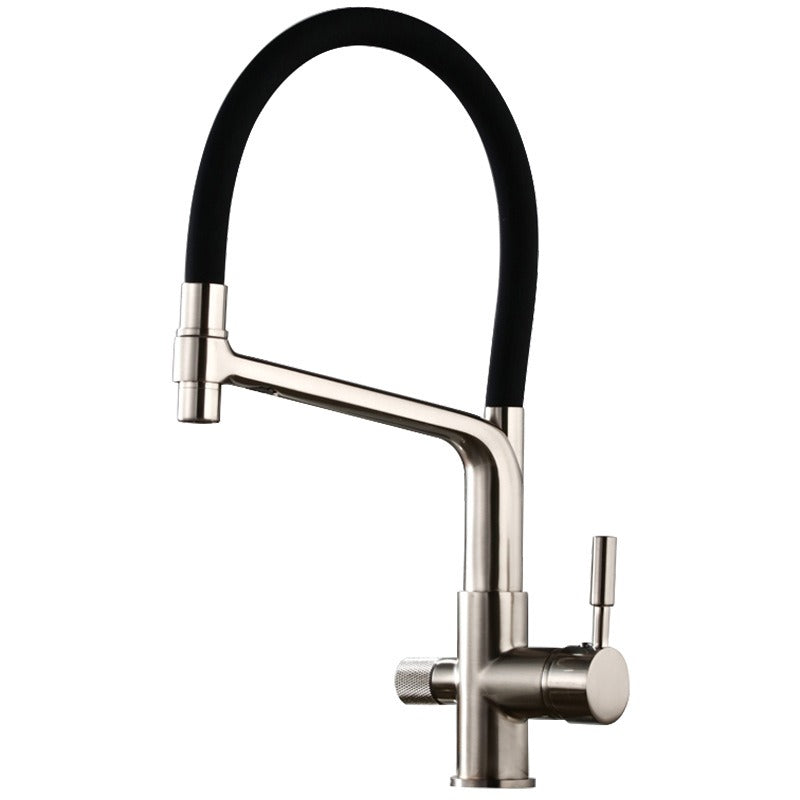 All copper three in one water purifier faucet, household kitchen vegetable washing basin, universal pull, waterproof and splash proof - V.I.P Digital Presence
