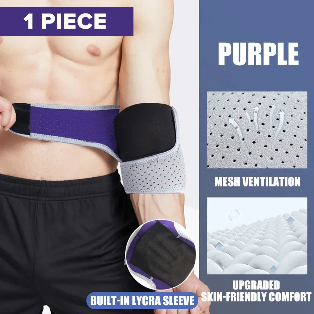 Sports elbow protection men's fitness arm cover arm joint protection warm elbow cover strap protection - V.I.P Digital Presence