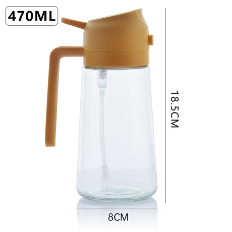 2-in-1 Kitchen Olive Oil Dispenser, Oil Sprayer, Grilling & Picnic Tools - V.I.P Digital Presence