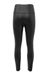Black Faux Leather High Waist Leggings - V.I.P Digital Presence