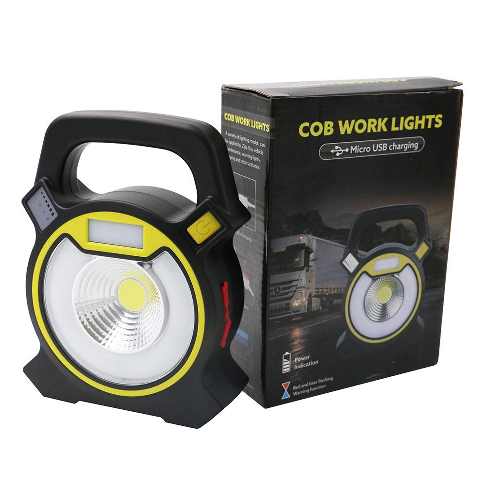 30W COB LED Portable Spotlight Searchlight USB Rechargeable Handheld Work By 18650 Portable Lantern - V.I.P Digital Presence