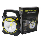30W COB LED Portable Spotlight Searchlight USB Rechargeable Handheld Work By 18650 Portable Lantern - V.I.P Digital Presence