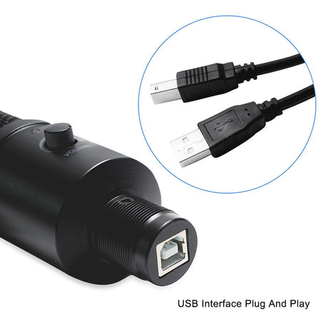Professional USB Condenser Microphones For PC Computer Laptop Singing Gaming Streaming Recording Studio YouTube Video Microfon - V.I.P Digital Presence